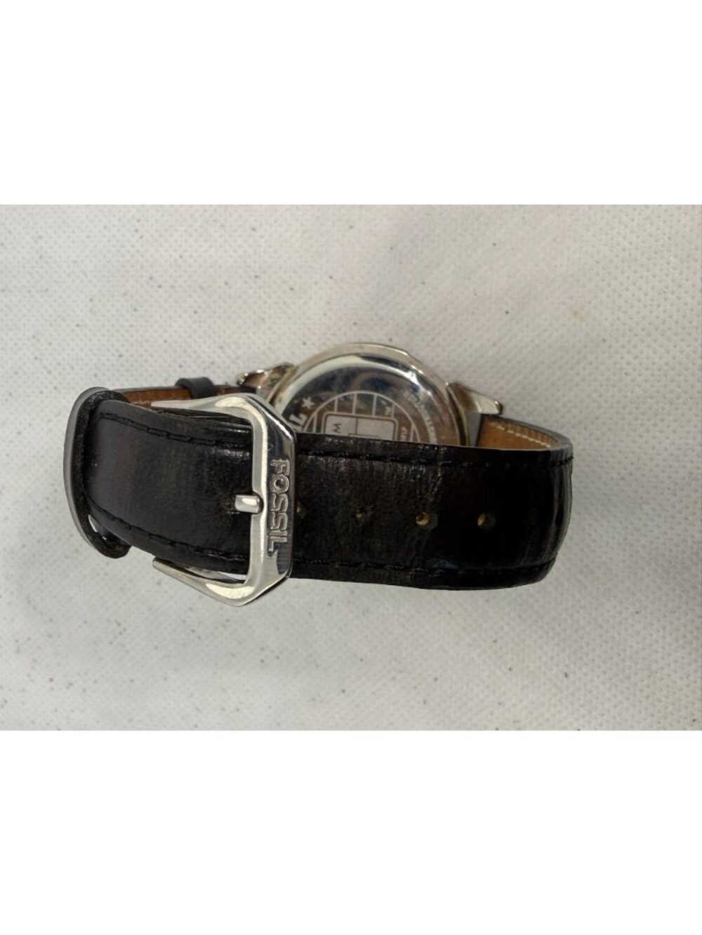 Fossil New England Patriots NFL 1995 Vintage Mens Leather Watch Steel 40mm - Picture 12 of 15